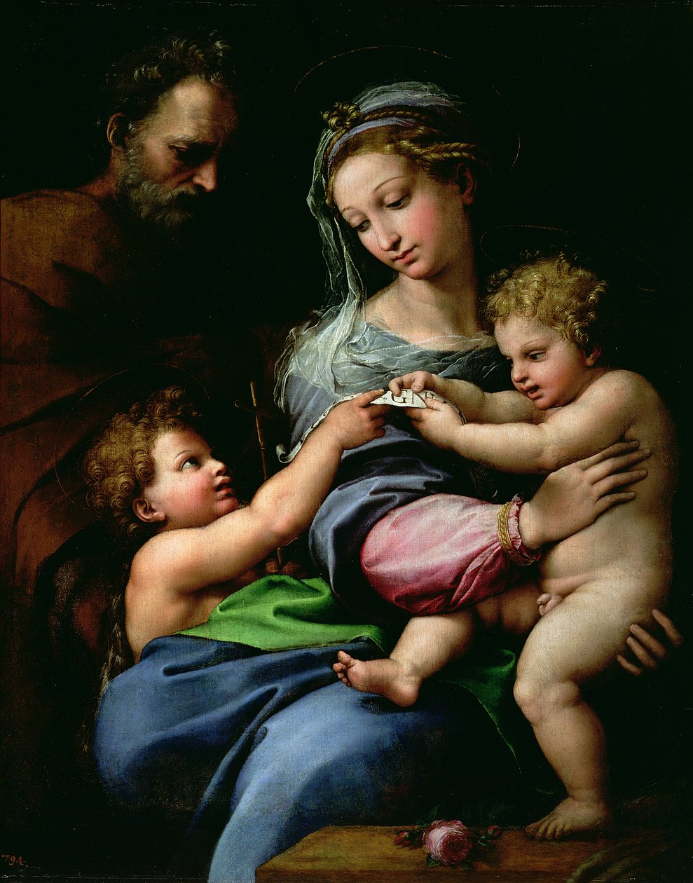 The Virgin of the Rose, ca. 1518 av Raffaello Sanzio Raphael