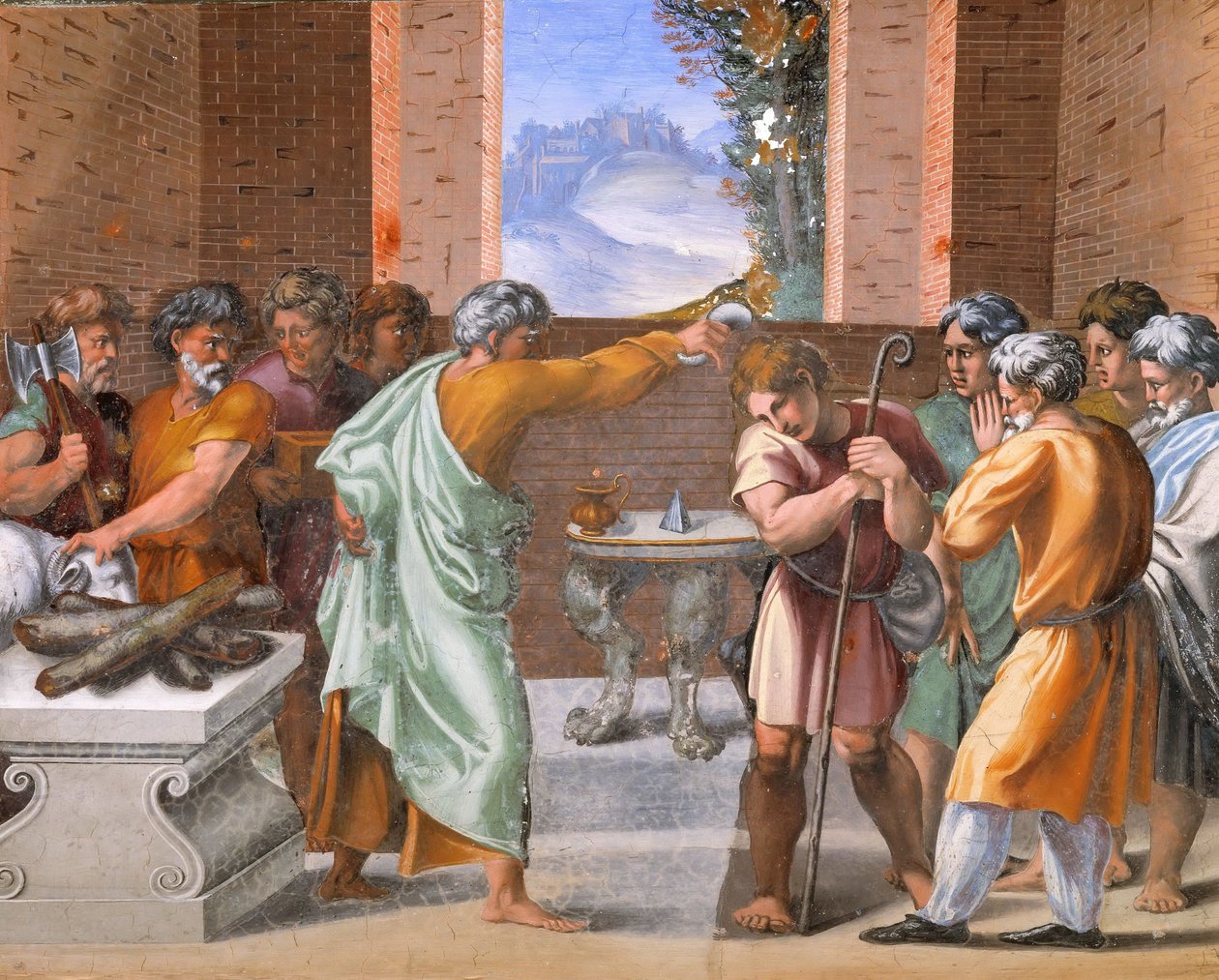 Dekorasjon av Loggia, Fresco Paval Palaces, Vatikanet av Raffaello Sanzio Raphael