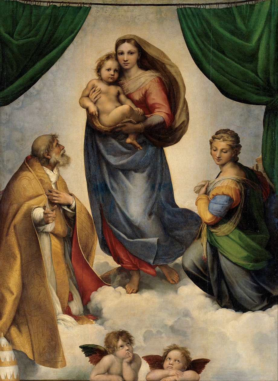 Den sixtinske Madonna av Raffaello Sanzio Raphael