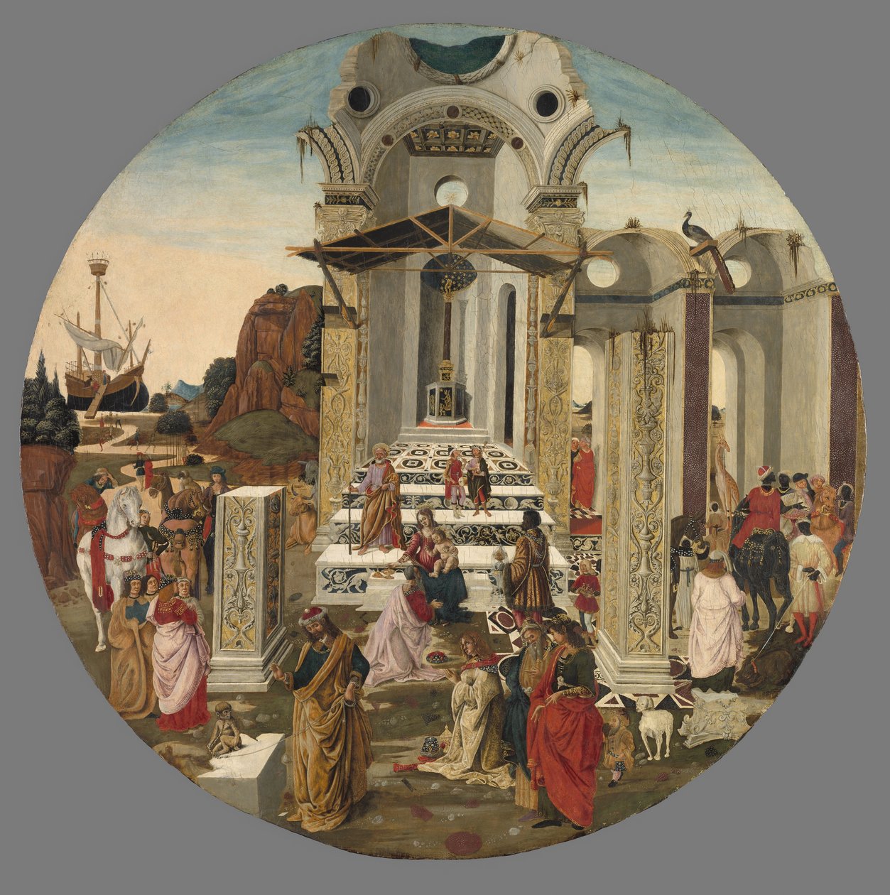 The Adoration of the Magi, ca. 1495 av Raffaello Botticini