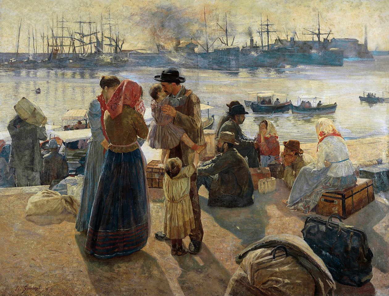Utvandrere av Raffaello Gambogi