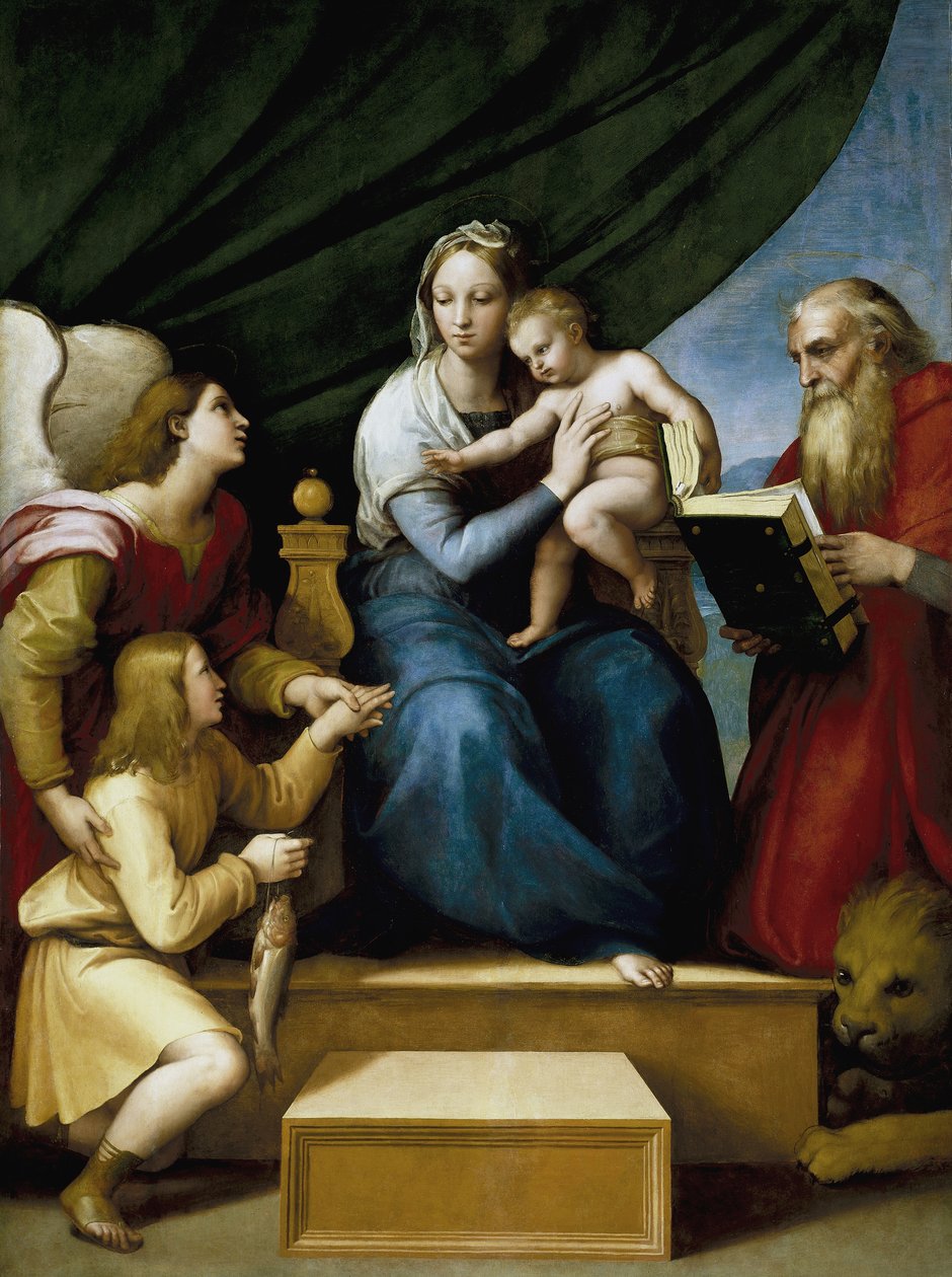 Madonna med fisken av Raffaello Sanzio Raphael