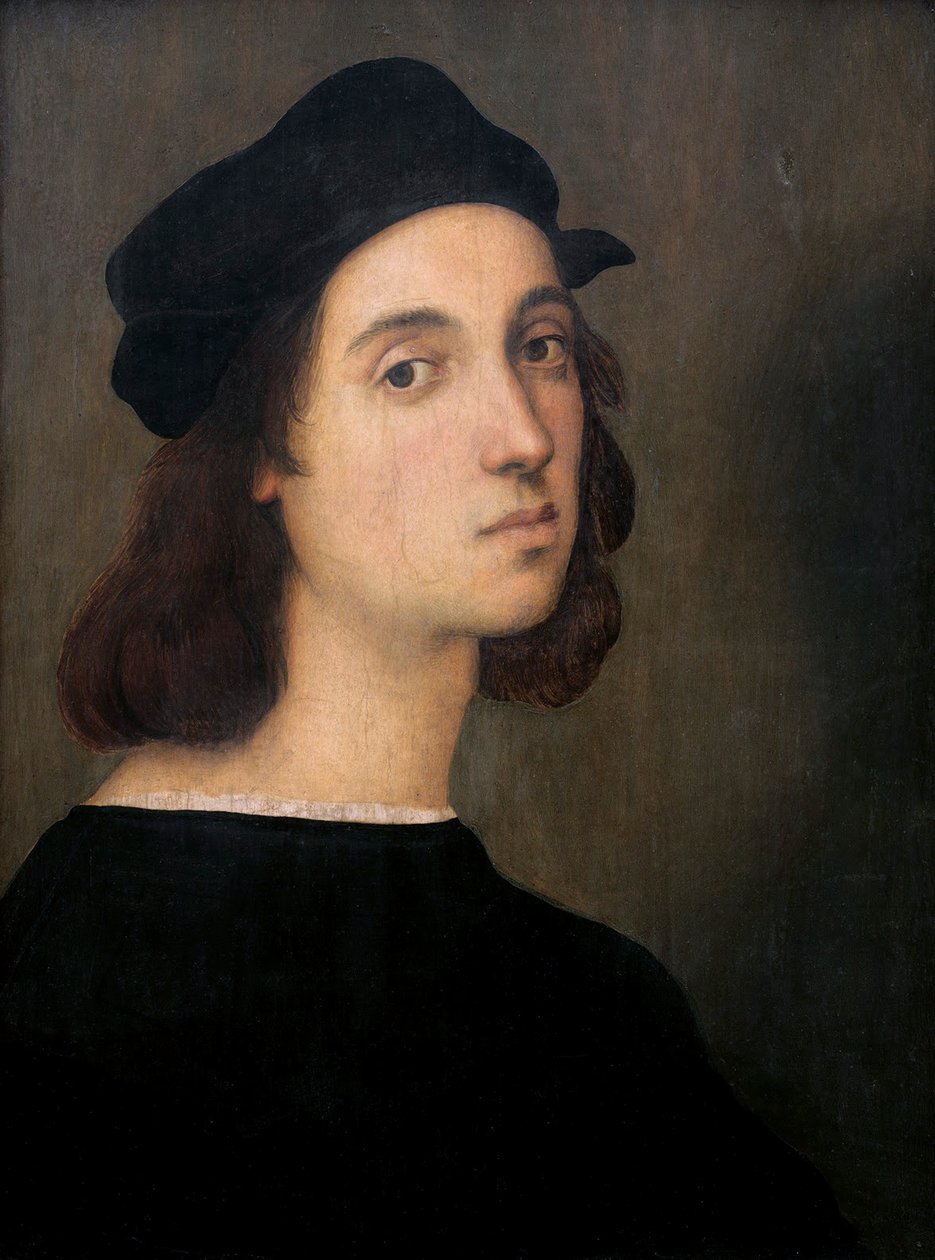 Selvportrett, 1505-1506 av Raffaello Sanzio Raphael