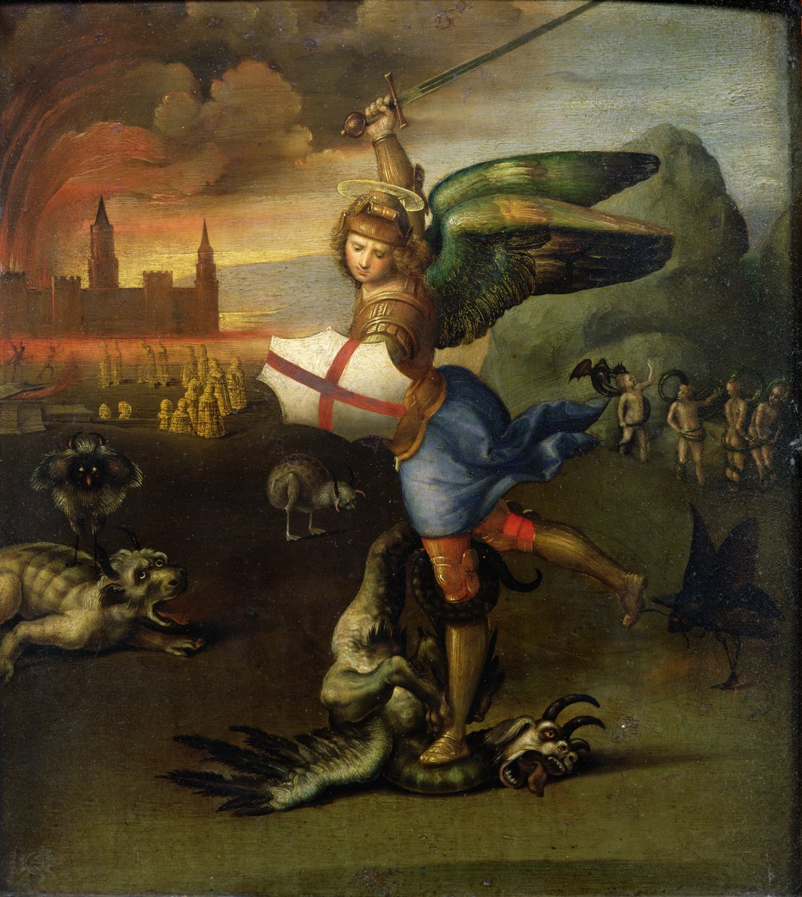 St. Michael, ca. 1503-05 (se også 15971) av Raffaello Sanzio Raphael