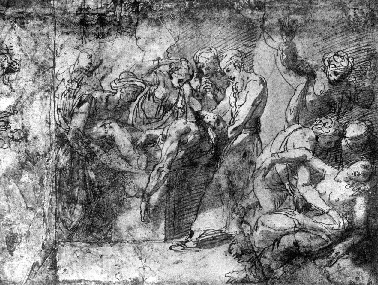 Study for an Entombment, tilskrevet Raphael, 1913. av Raffaello Sanzio Raphael