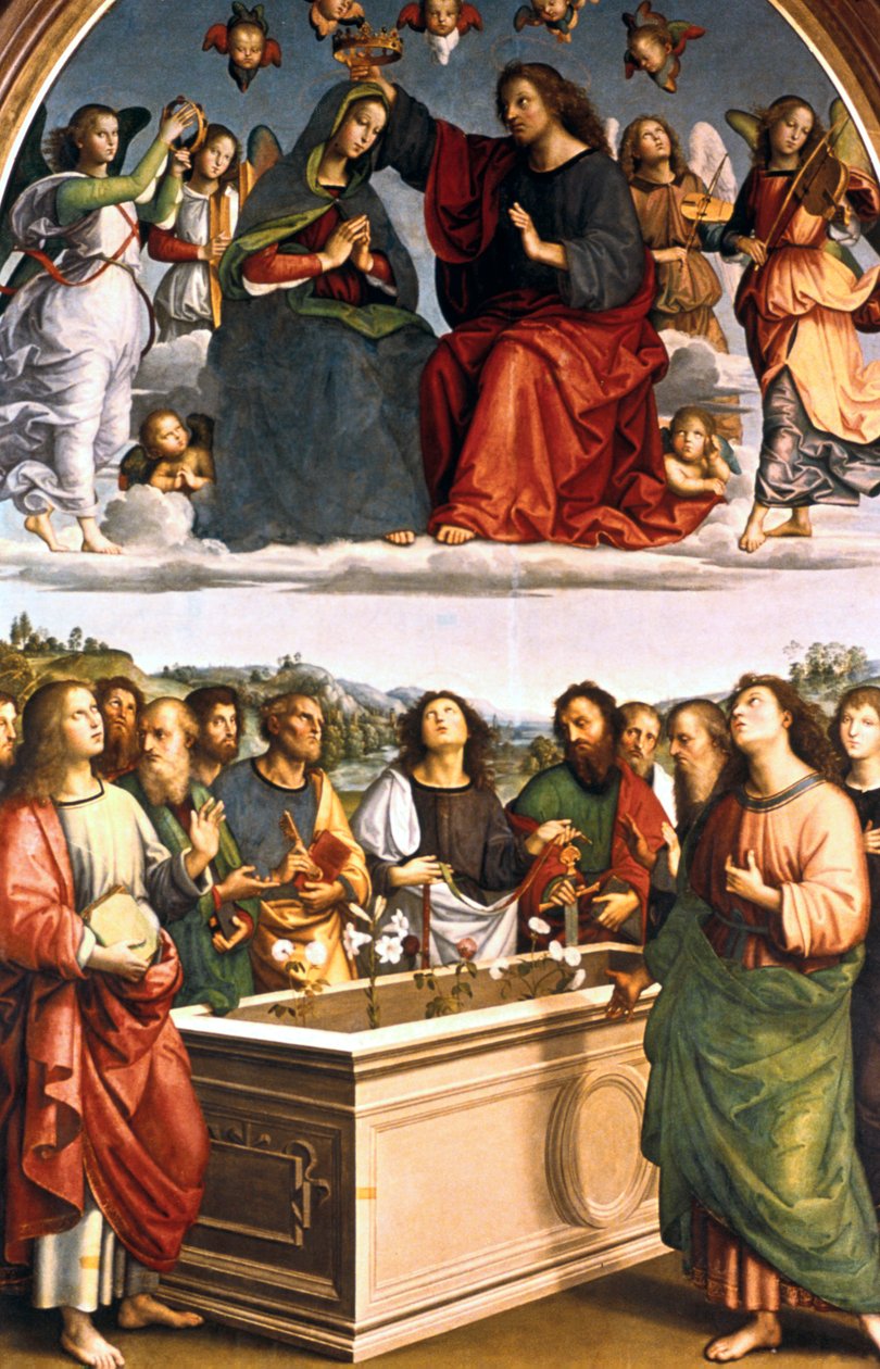 Kroningen av Jomfru Oddi-alteret, 1502-1503 av Raffaello Sanzio Raphael