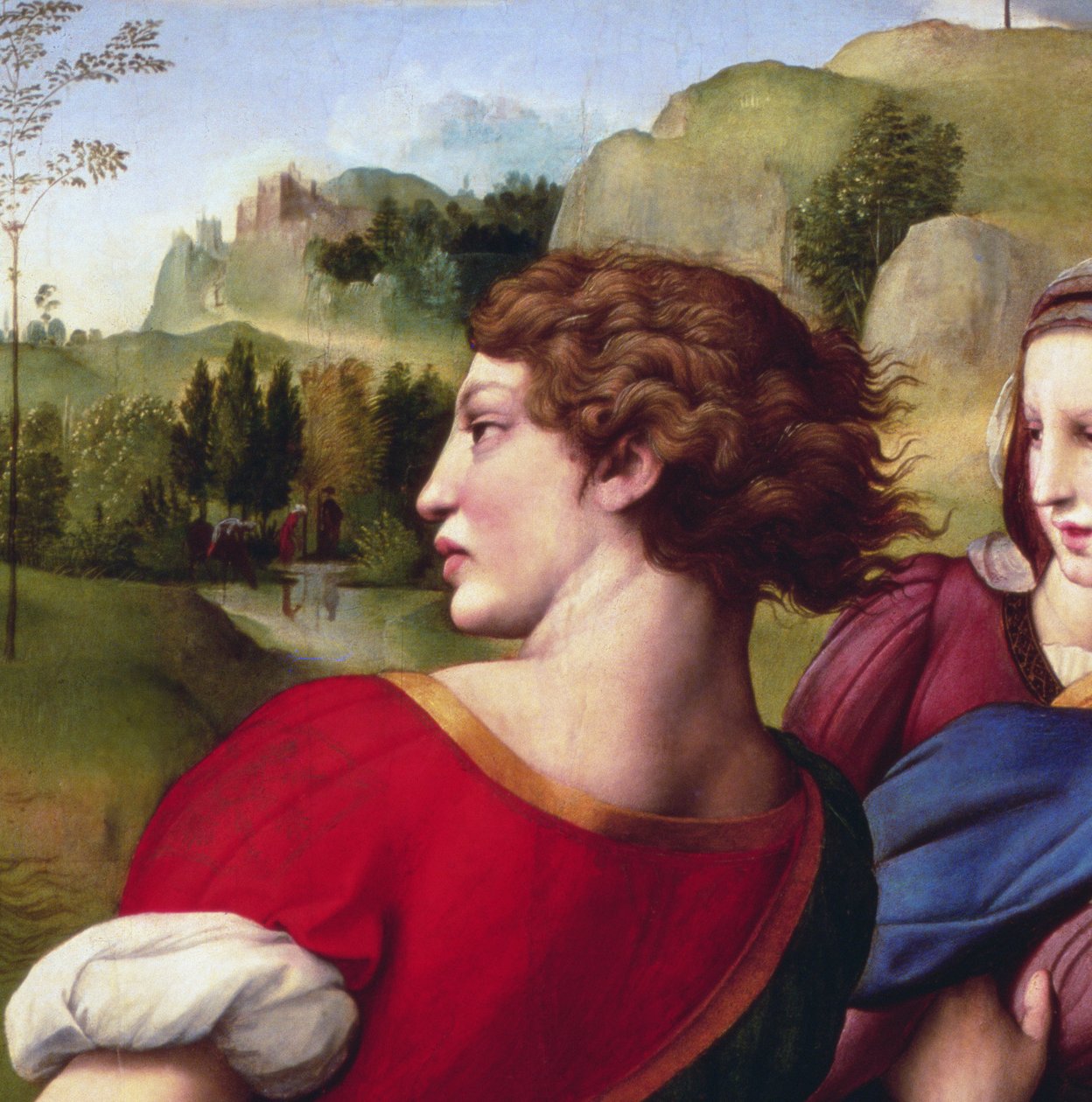 Deponeringen (detalj), 1507 av Raffaello Sanzio Raphael