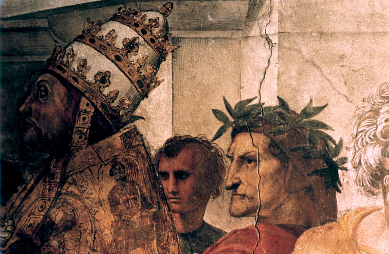 Disputasen om det hellige sakrament detalj, 1508-1509 av Raffaello Sanzio Raphael