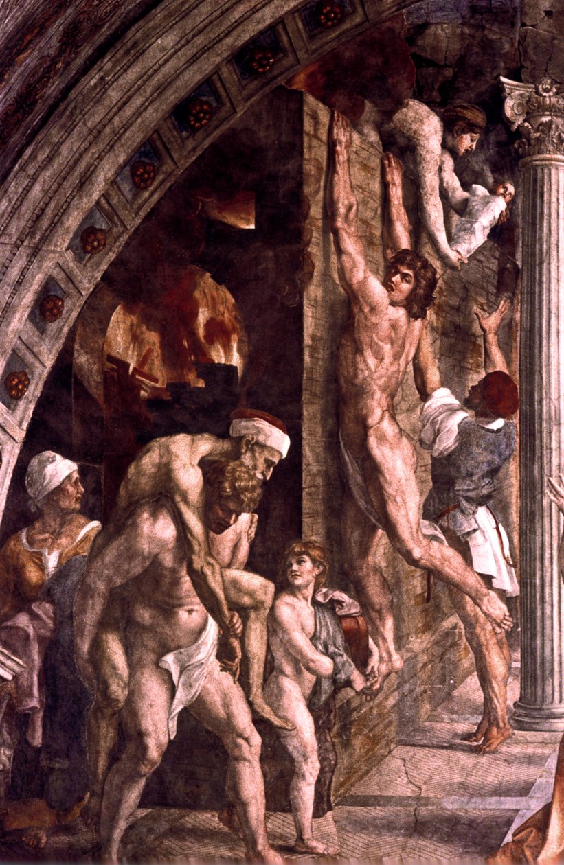 Brannen i Borgo-detaljen, 1514 av Raffaello Sanzio Raphael