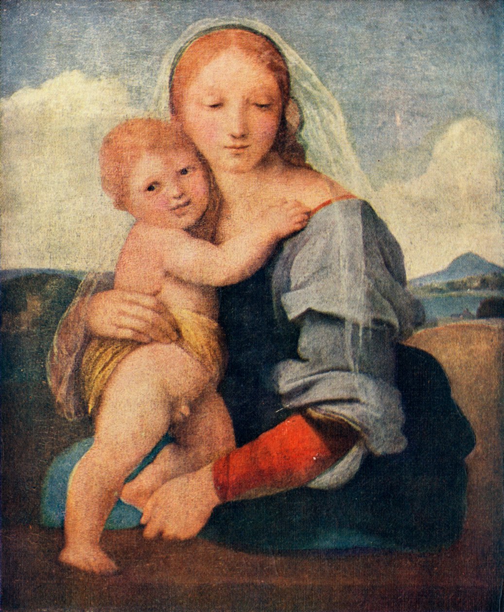 The Madonna of the Tower, 1509-1511, c1912 av Raffaello Sanzio Raphael