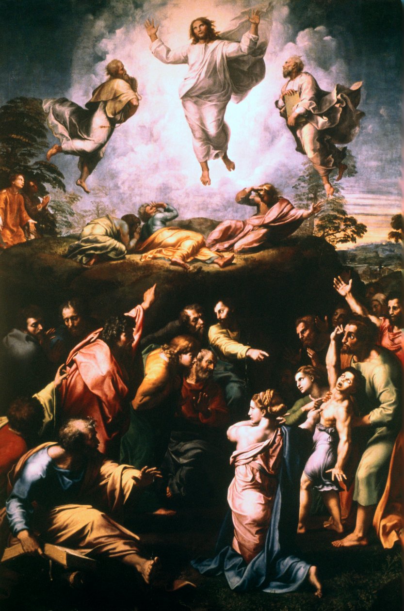 Forvandlingen, c1519-1520 av Raffaello Sanzio Raphael