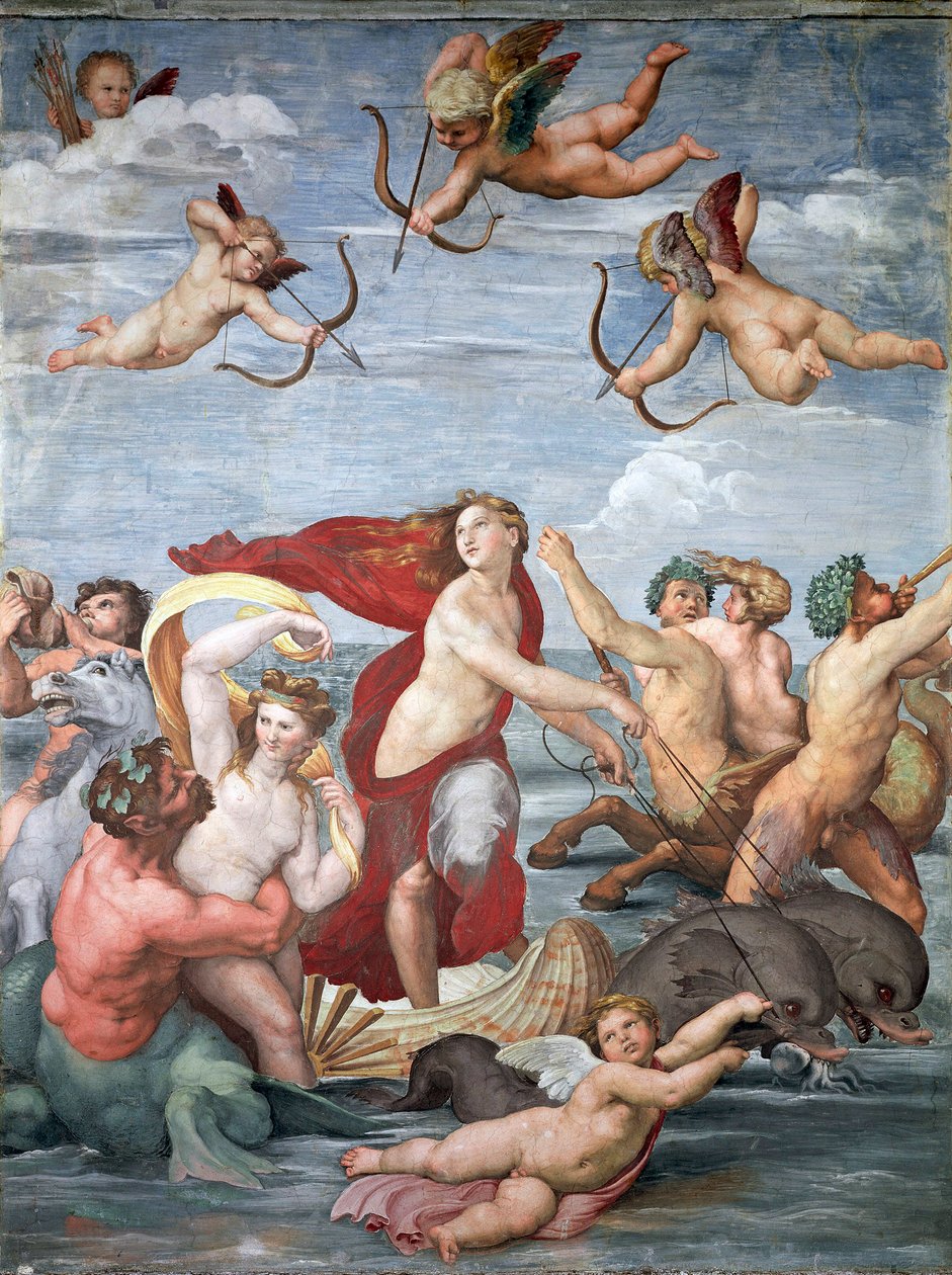 Triumf av Galatea, ca. 1512 av Raffaello Sanzio Raphael
