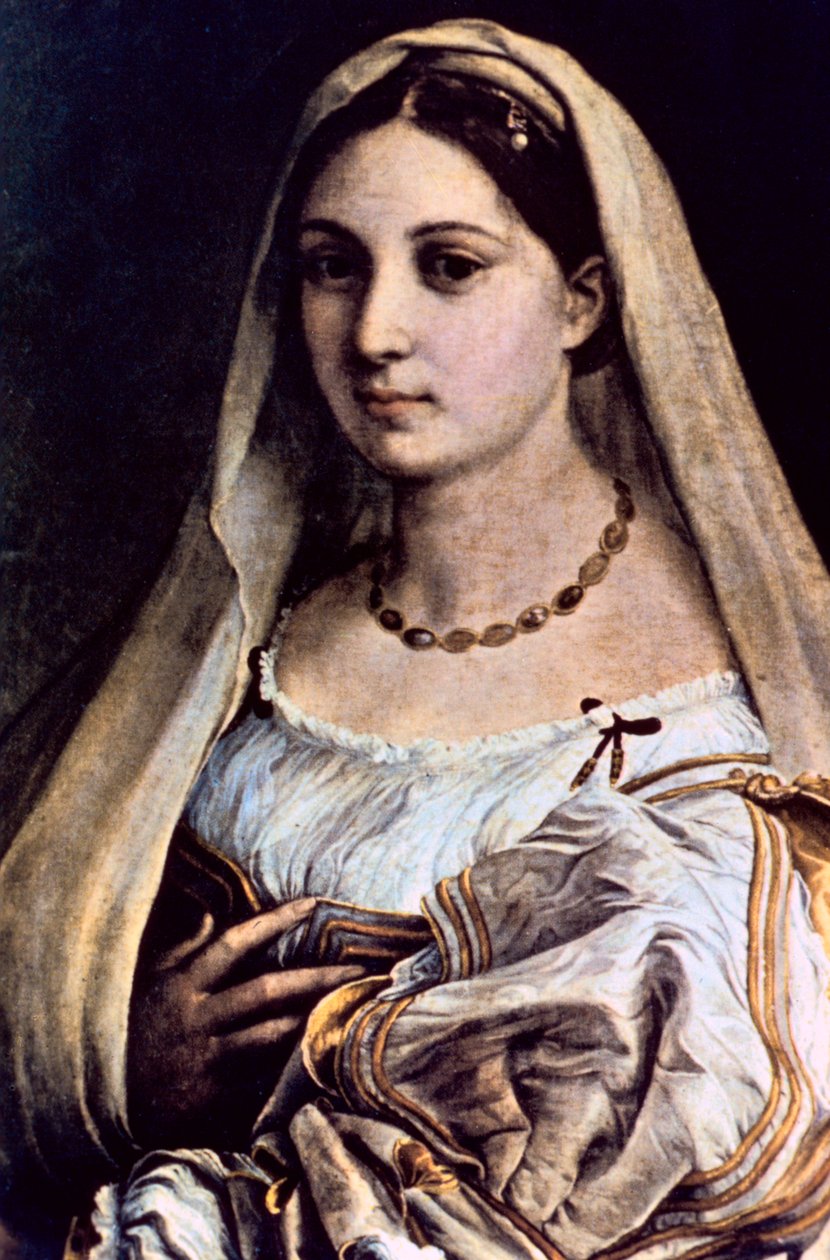 Kvinne med slør La Donna Velata, 151213 av Raffaello Sanzio Raphael
