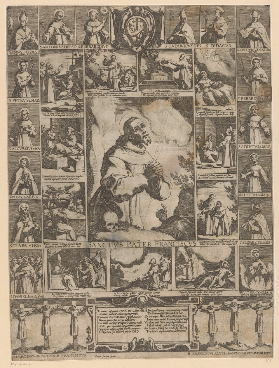 Livet til den hellige Frans av Assisi av Raffaello Schiaminossi (possibly)
