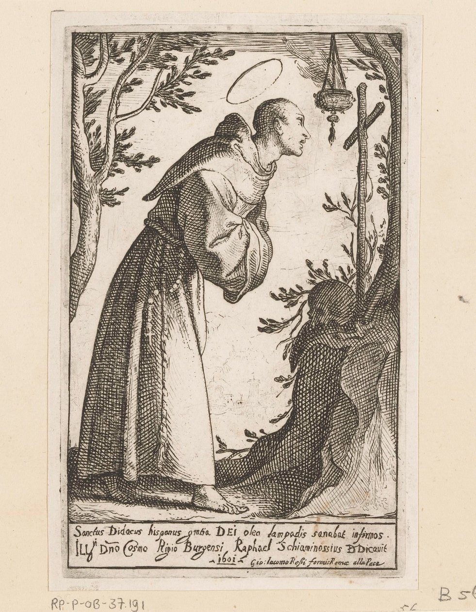 Heilige Didacus van Alcalá av Raffaello Schiaminossi