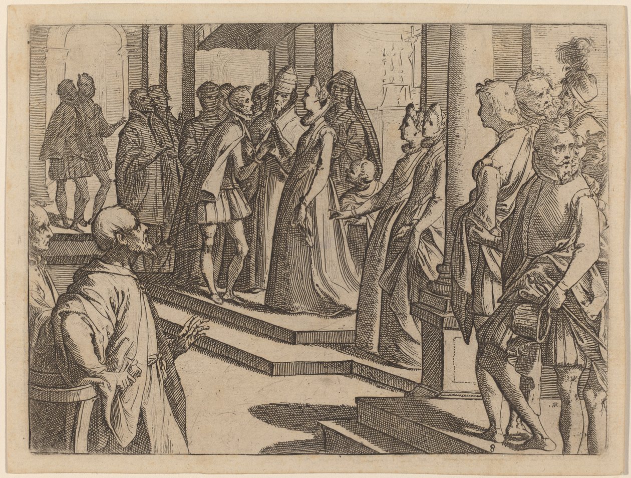 Forlovelsen av Margaret av Østerrike til Filip III, konge av Spania av Raffaello Schiaminossi