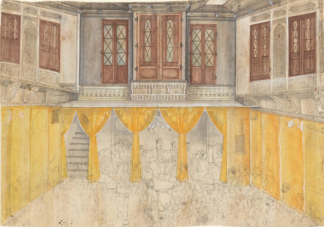 Palace Interiør, ca. 1880-1900. av Ragunath