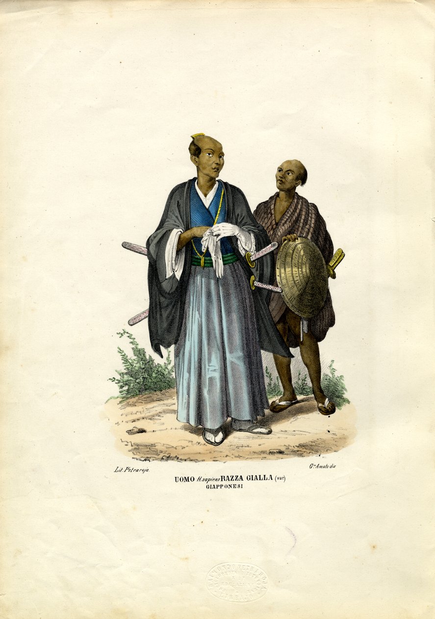 Japanske folk, 1863-79 av Raimundo Petraroja