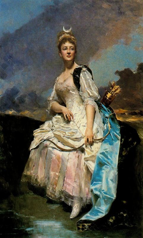 Marquise dHervey Saint-Denys i Diane av Raimundo de Madrazo y Garreta
