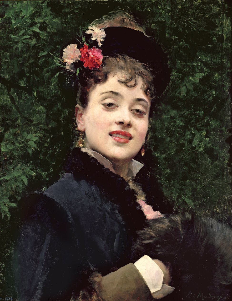 Aline Masson, kunstnerens modell av Raimundo de Madrazo y Garreta