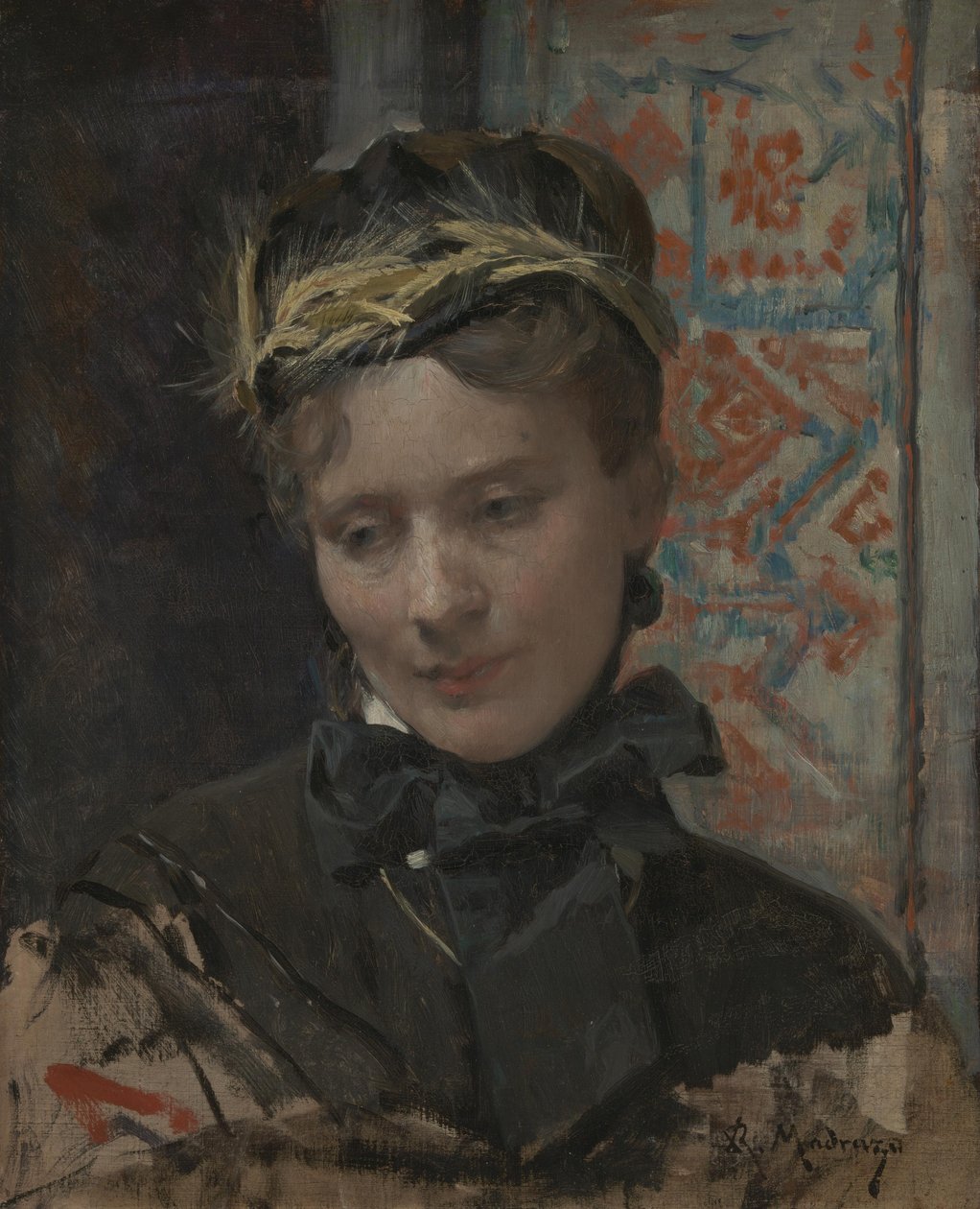 Portrett av en dame, 1885-1896 av Raimundo de Madrazo y Garreta