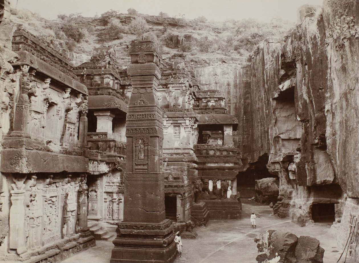 Khalias Rock-Hewn Temple, Ellora av Raja Deen Dayal