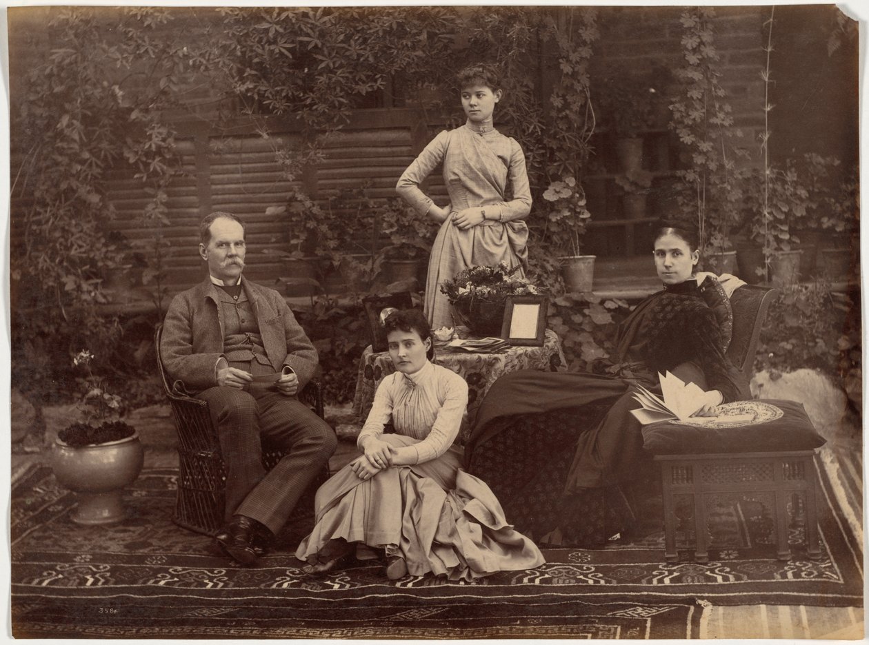 Sir Auckland Colvin og familie, Shimla av Raja Deen Dayal