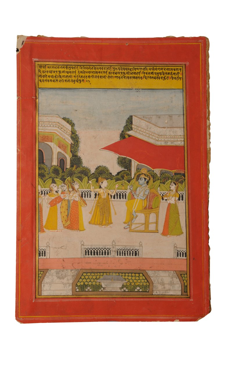 Ragamala miniatyrmaleri, Rajasthan sannsynligvis Bundi, tidlig på 1800-tallet (gouache på papir) av Rajasthani School