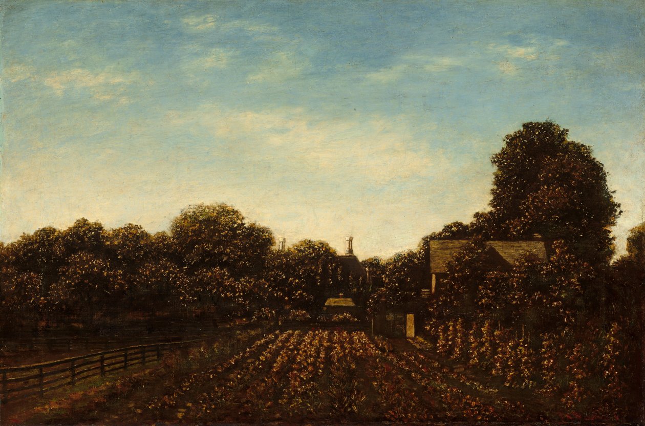Kunstnerens hage, ca. 18791889. av Ralph Albert Blakelock