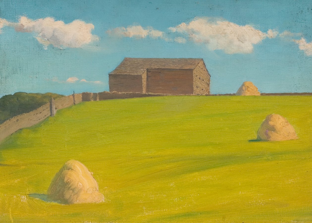 Gård (olje om bord) av Ralph Bullock