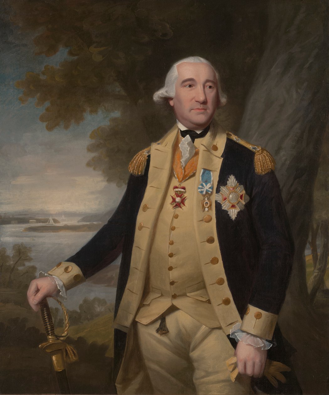 Generalmajor Friedrich Wilhelm Augustus, baron von Steuben (1730-1794) av Ralph Earl