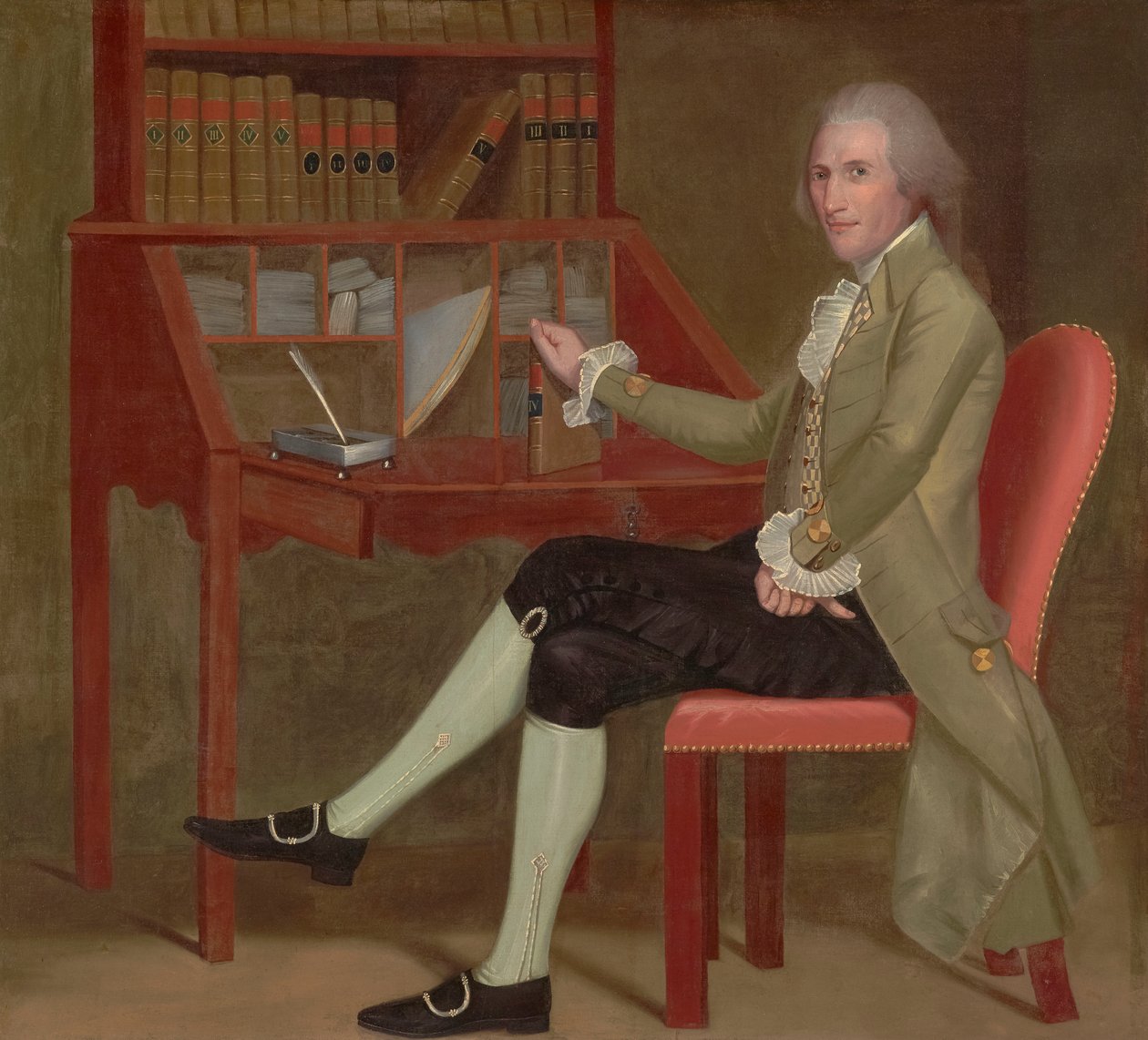 Portrett av David Baldwin, 1790 av Ralph Earl
