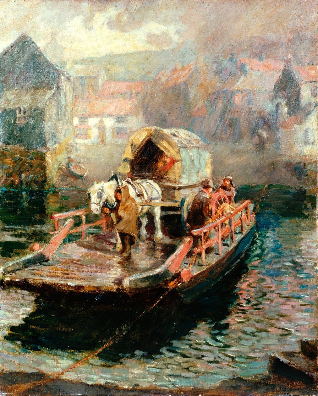 Hylton Ferry, 1910 av Ralph Hedley