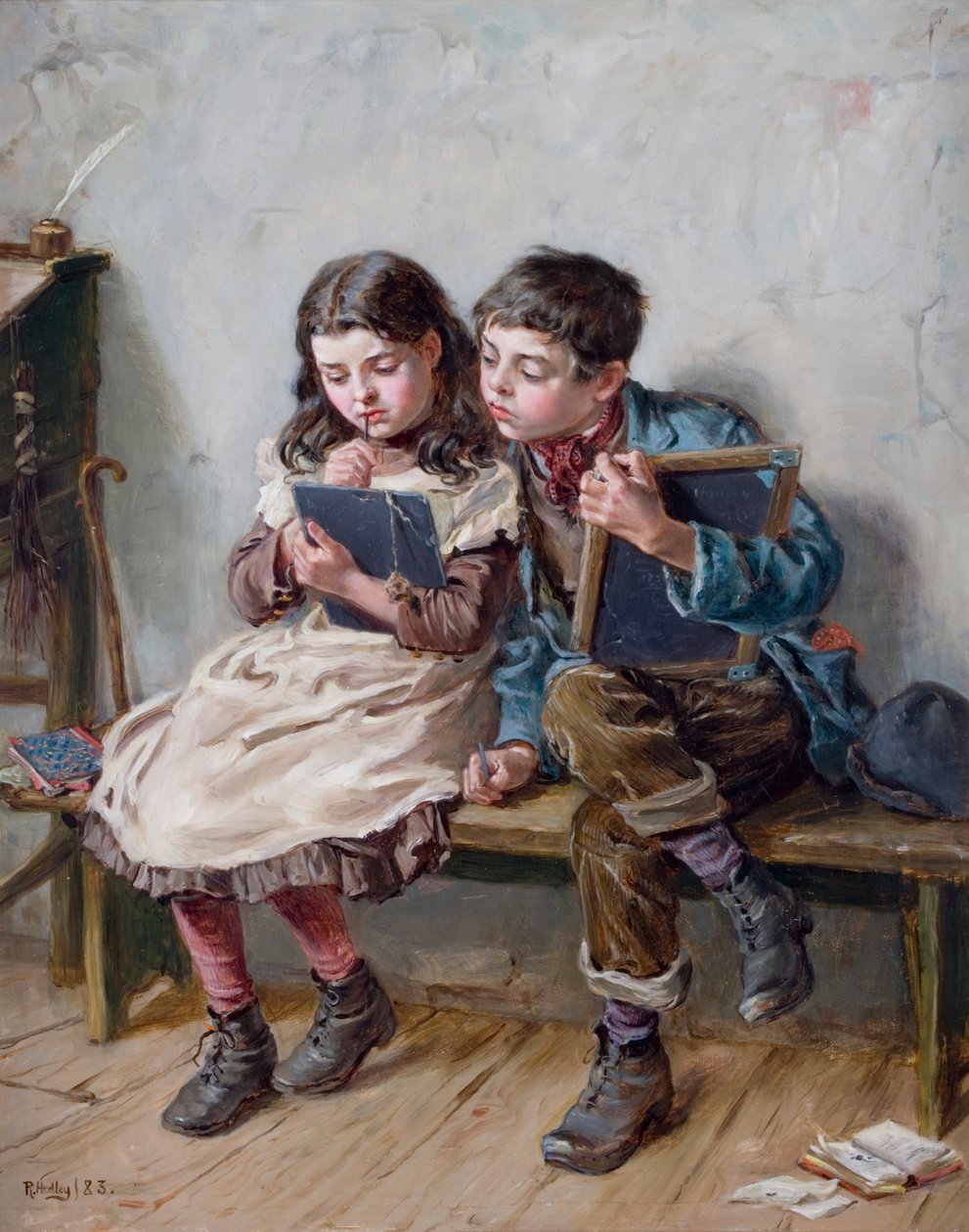 På skolen, 1883 av Ralph Hedley