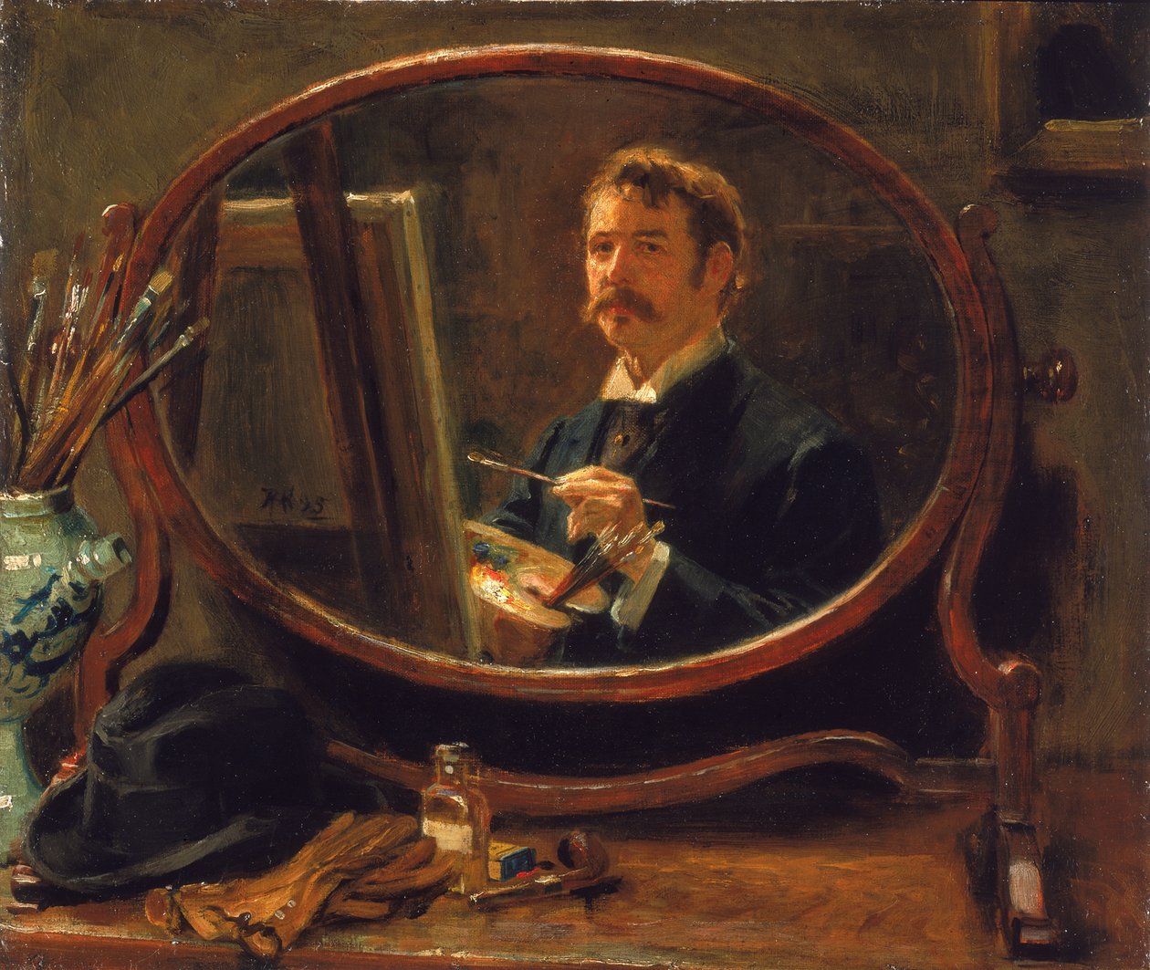 Selvportrett, 1895 av Ralph Hedley