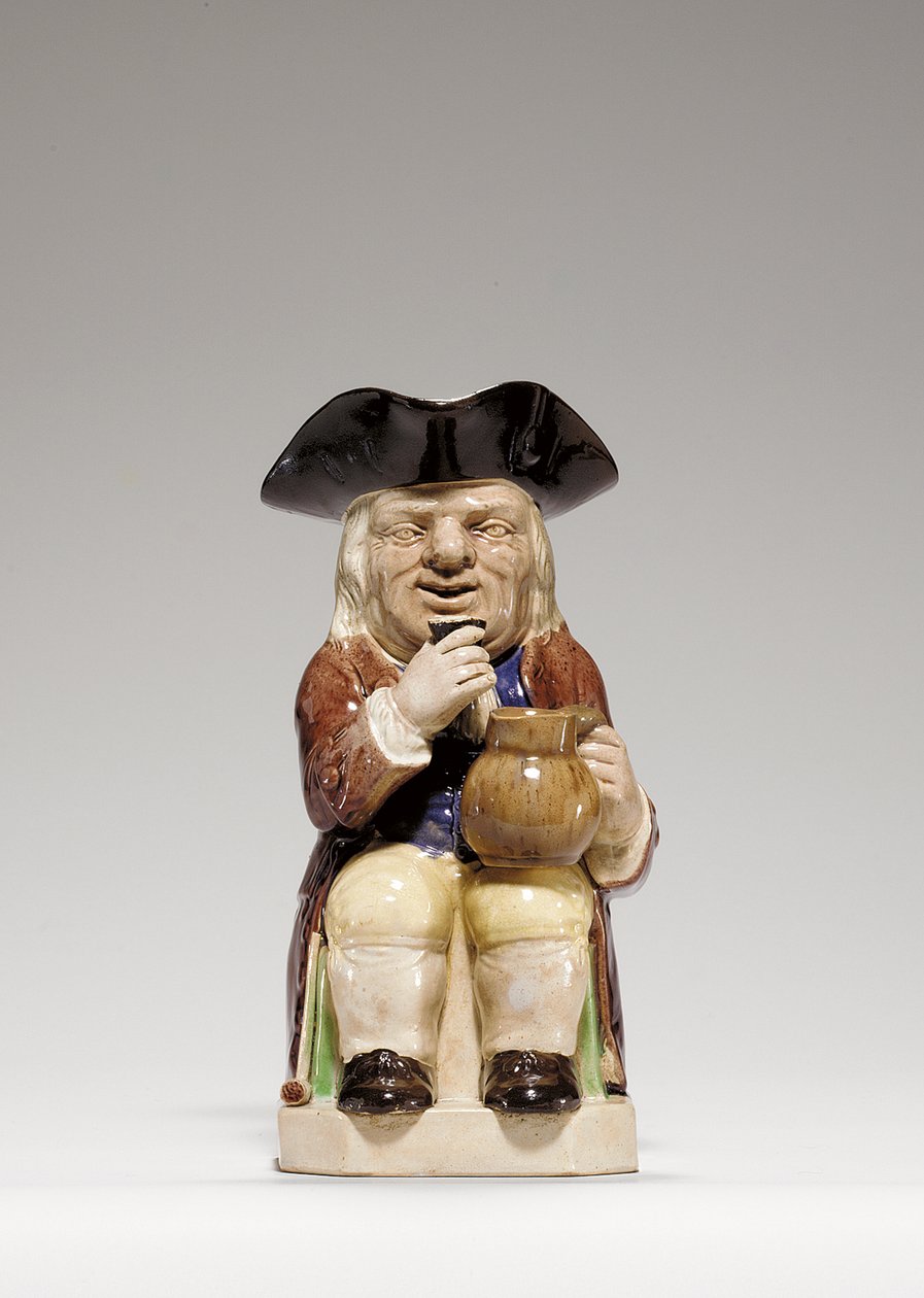 Staffordshire kremvare Toby-kanne, ca. 1785 av Ralph Junior Wood