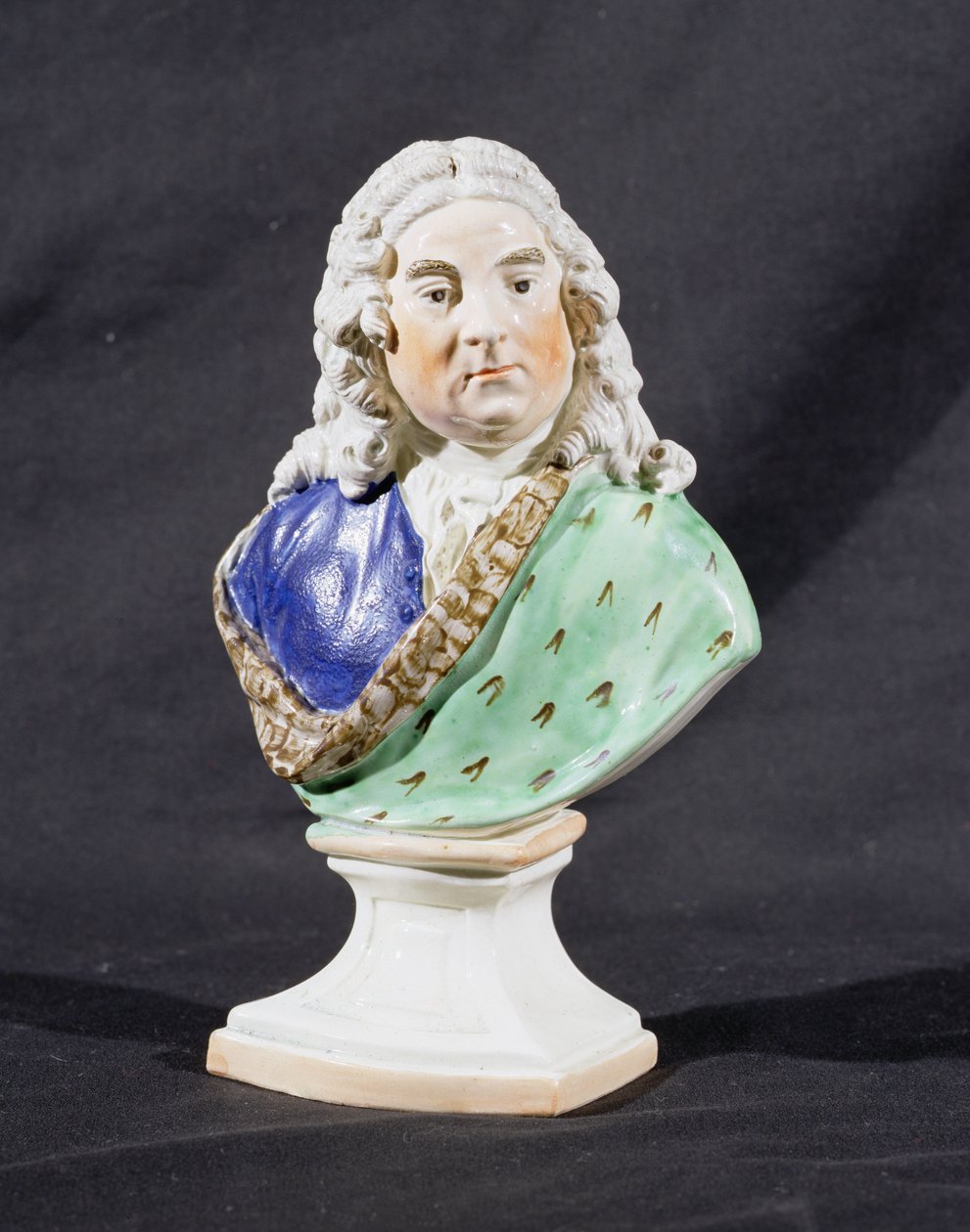 Staffordshire portrettbyste av George Frederick Handel (1685-1759) (blyglasert lertøy) av Ralph Junior Wood