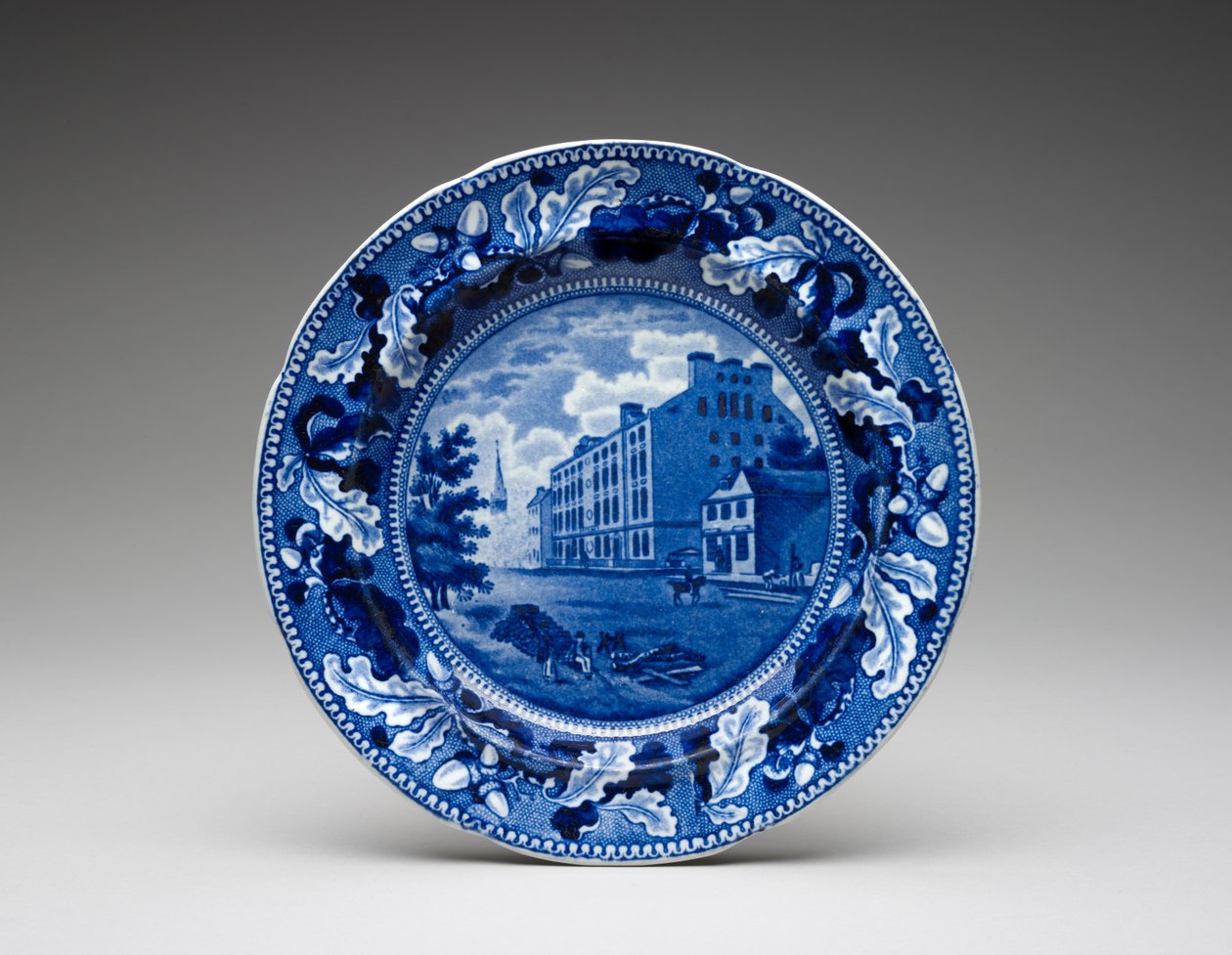 Plate, c. 1831-1832 (blyglasert keramikk med overføringstrykk) av Ralph Stevenson