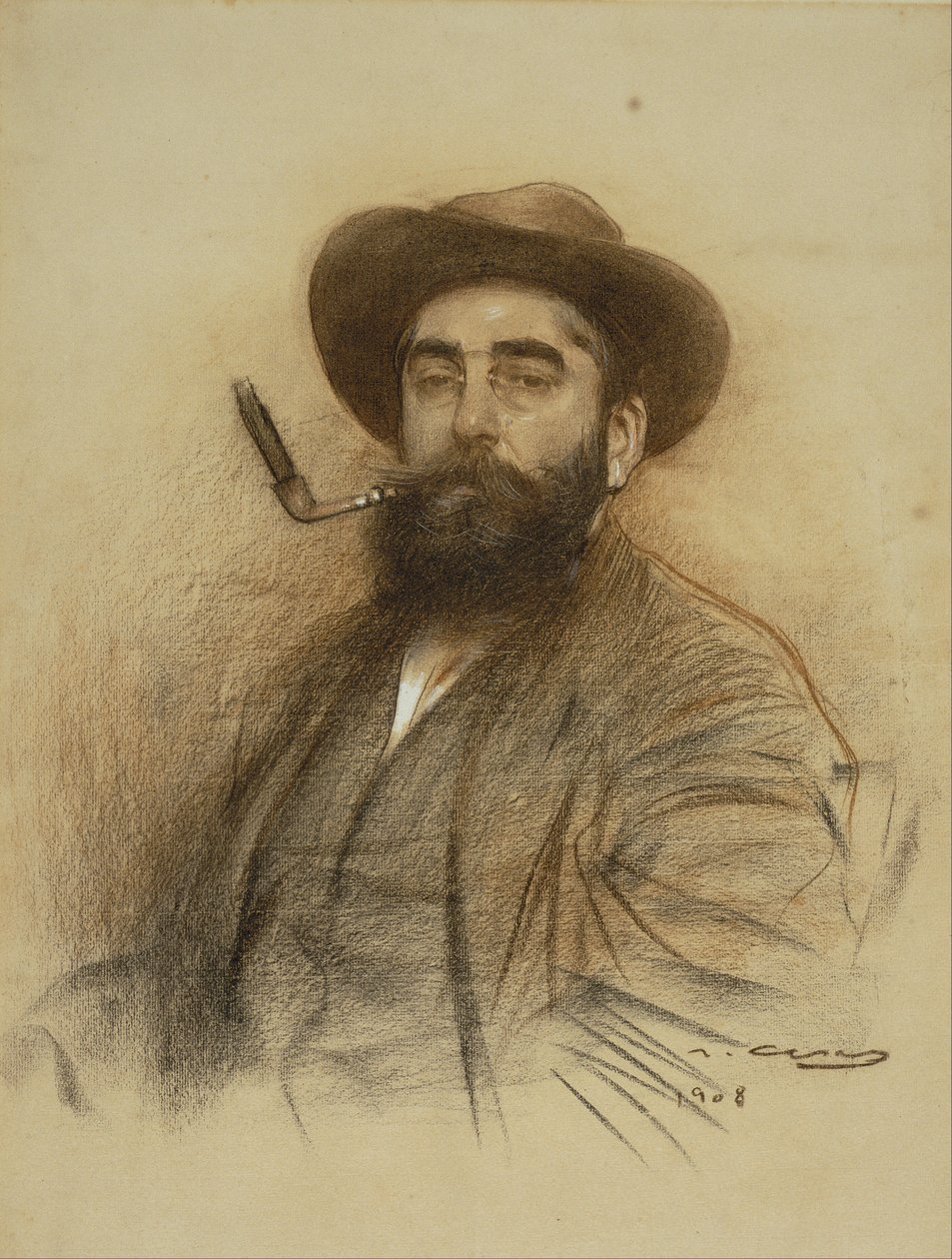 Selvportrett av Ramón Casas