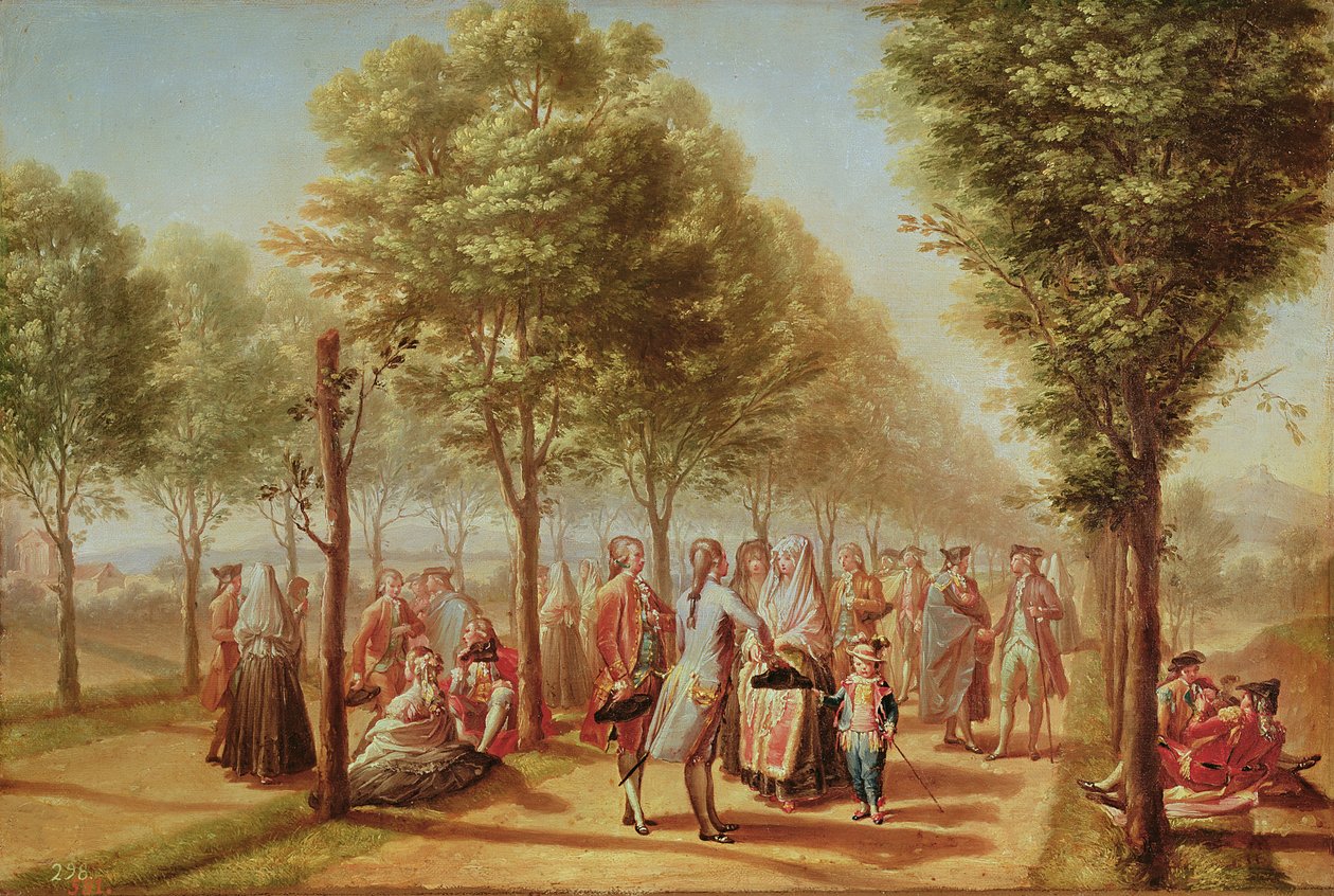 Paseo de las Delicias, Madrid, 1785-6 (se også 109923) av Ramon Bayeu y Subias