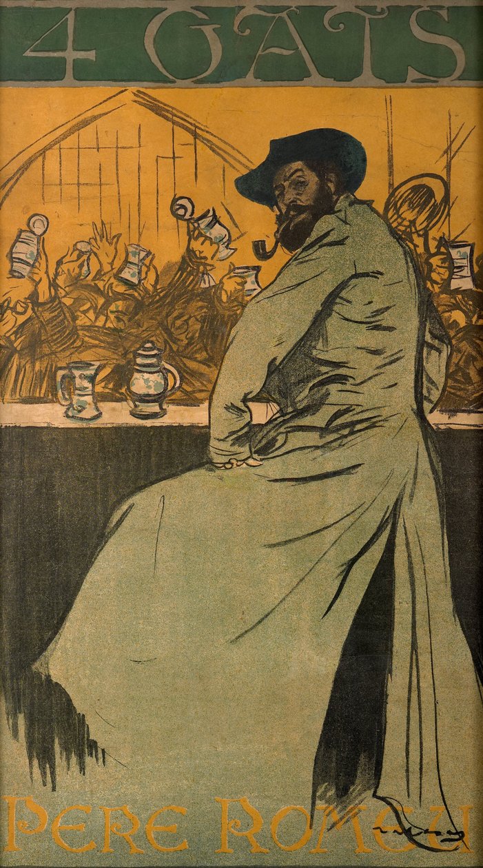 4 katter av Ramon Casas i Carbo