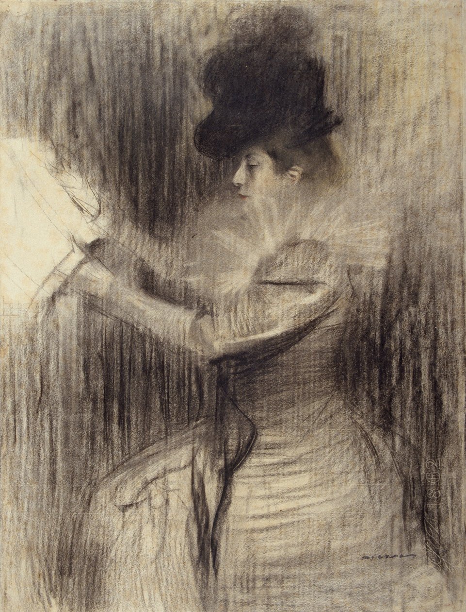 Kvinnelig figur av Ramon Casas i Carbo