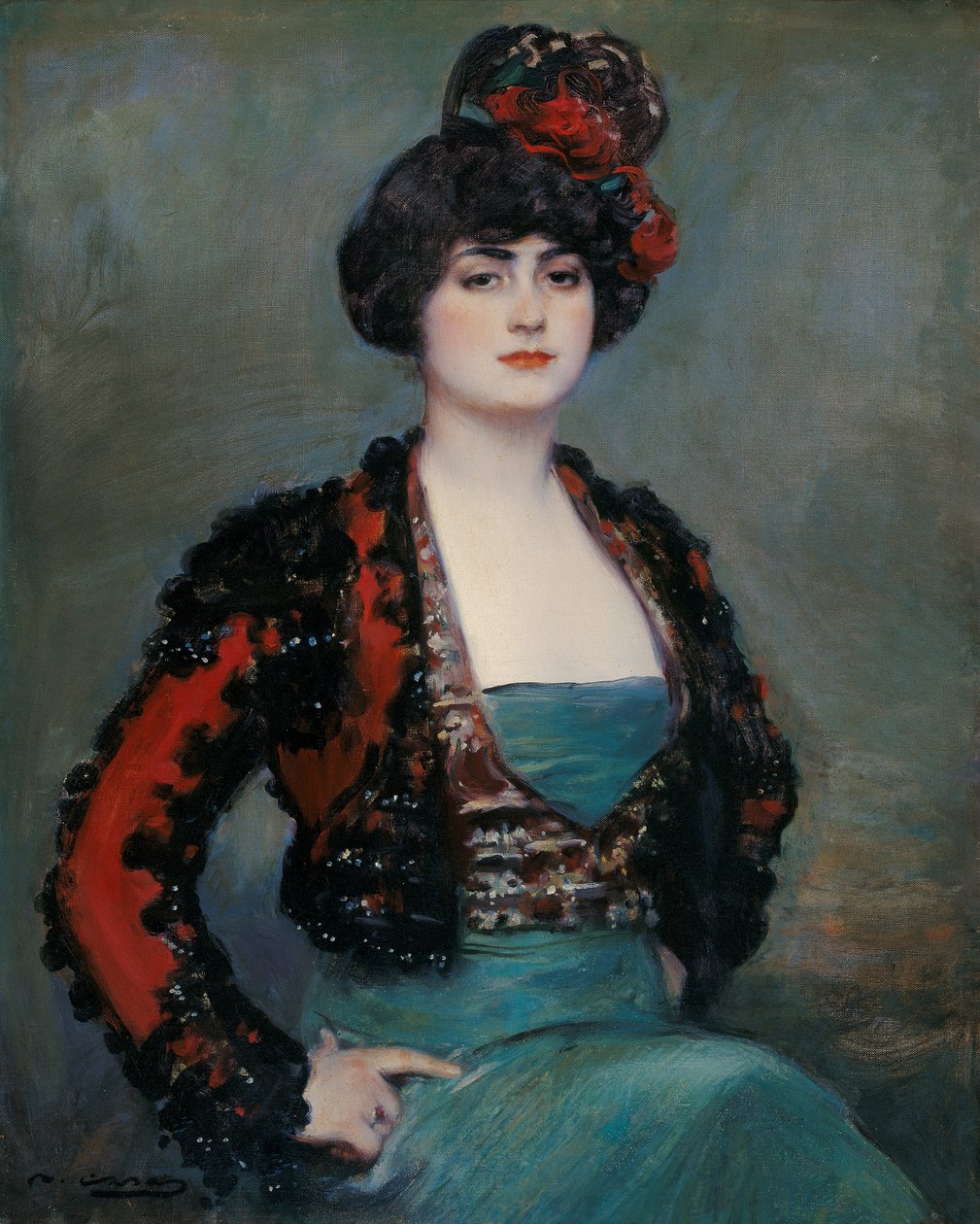 Julia - Casas, Ramon (1866-1932) - ca. 1915 - Olje på lerret - 85x67 - Carmen Thyssen Museum, Malaga av Ramón Casas