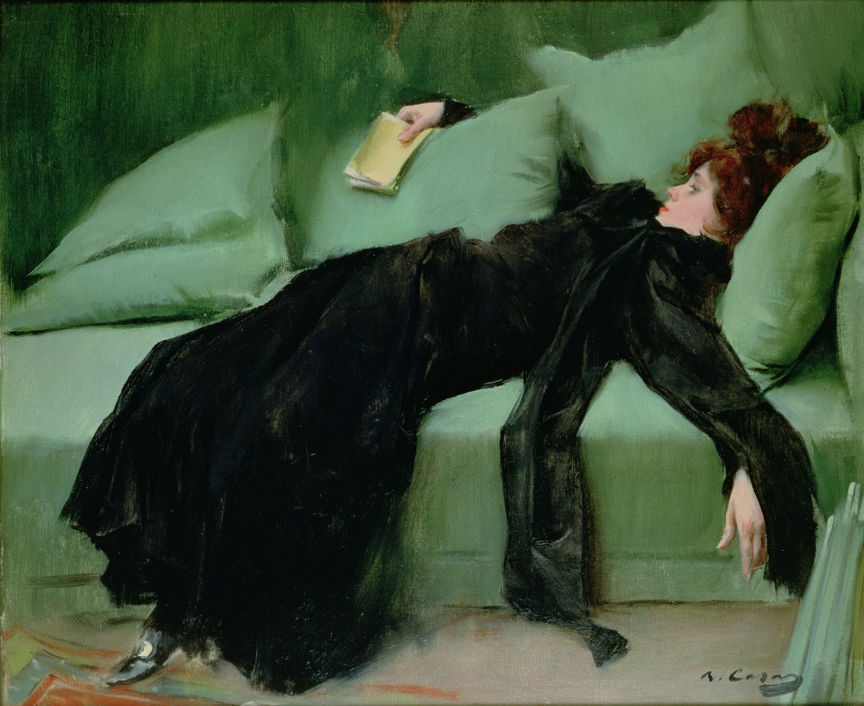Etter ballen (olje på lerret) av Ramon Casas i Carbo
