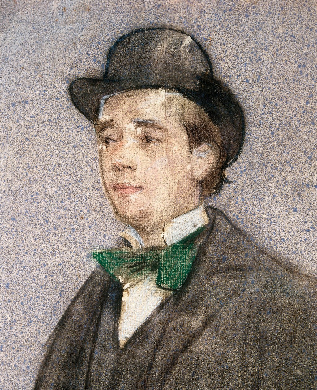 Portrett av Adria Gual (1872-1943) spansk dramatiker av Ramon Casas i Carbo