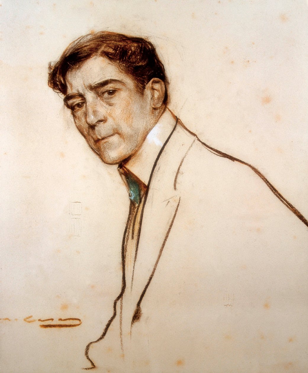 Portrett av Alexandre de Riquer (1856-1920) av Ramon Casas i Carbo
