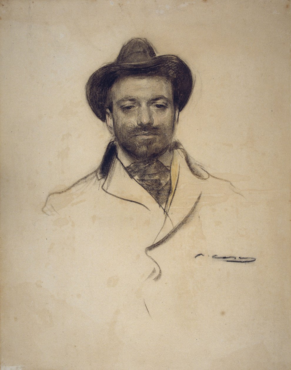 Portrett av Josep Maria Sert 1874-1945 av Ramon Casas i Carbo