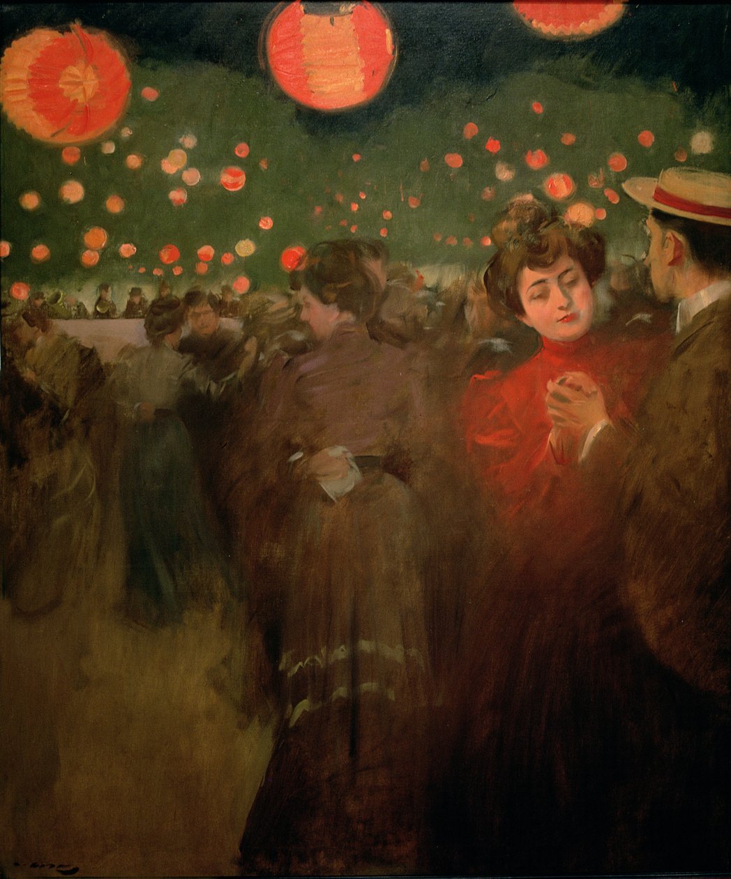 The Open-Air Party, ca. 1901-02 (olje på lerret) av Ramon Casas i Carbo