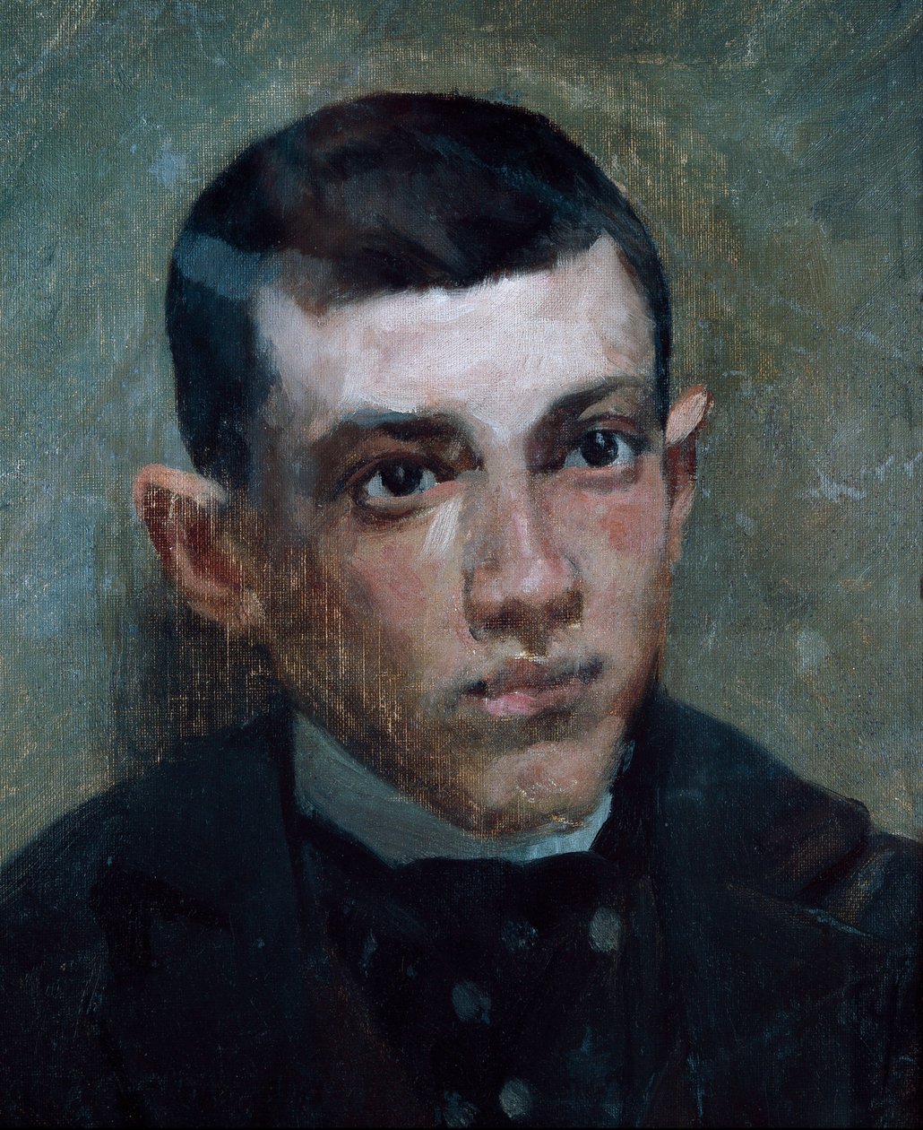 Portrett av maleren Pablo Picasso (1881-1973) (olje på lerret) av Ramon Riu I Doria