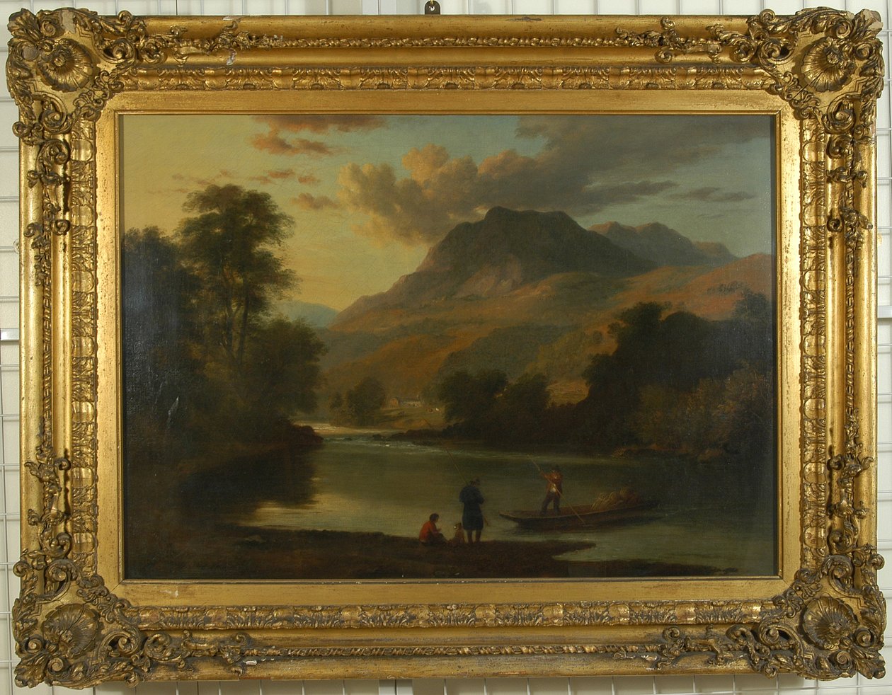 Loughrigg og elven Brathay, ca. 1807 av Ramsay Richard Reinagle